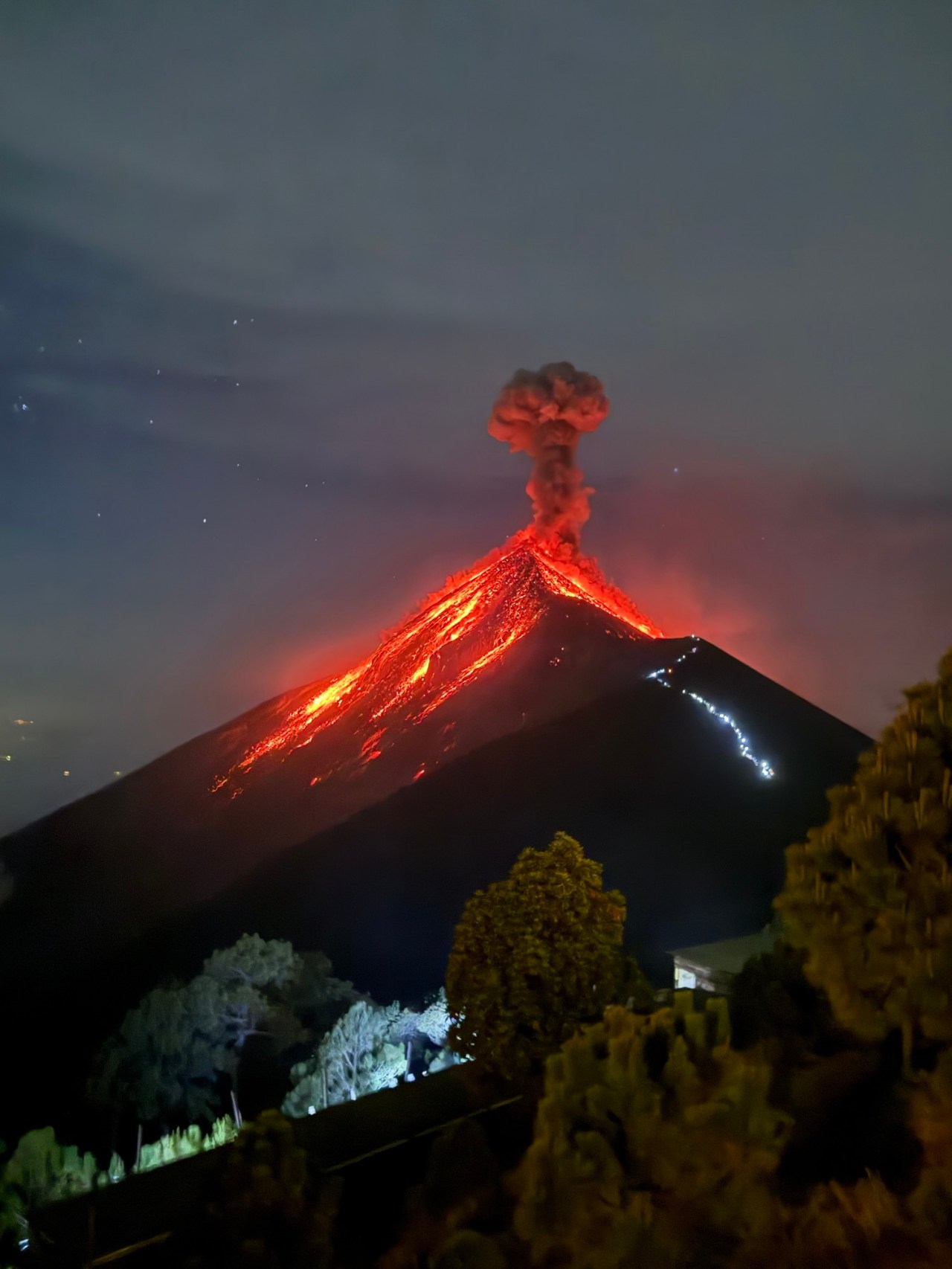 Camping in the Shadow of Fire: A Night with Volcán Fuego from Acatenango Base&nbsp;Camp