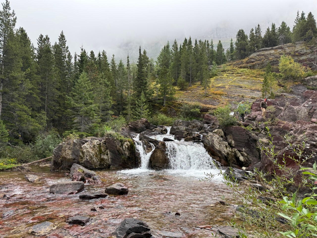 Hiking to Fishercap Lake and Redrock Falls in Glacier National&nbsp;Park